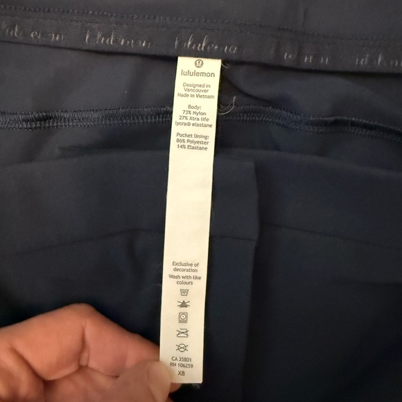 Lululemon Athletica Navy Straight Leg Pants - Picture 4 of 6